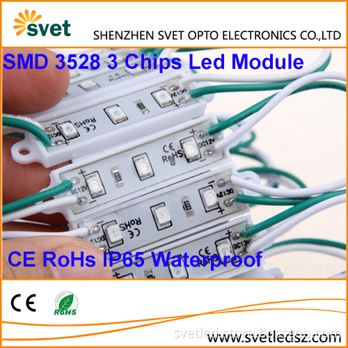 Outdoor Full Color 3 Chips 3528 SMD Led Module With CE RoHs and IP68 Waterproof